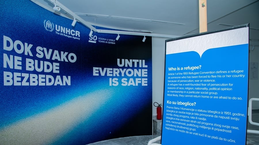 Izložba posvećena 50 godina UNHCR-a u Srbiji, jun 2026. godine.