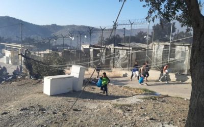 УВКБ ООН поможет справиться с последствиями разрушительного пожара в лагере для беженцев «Мория»