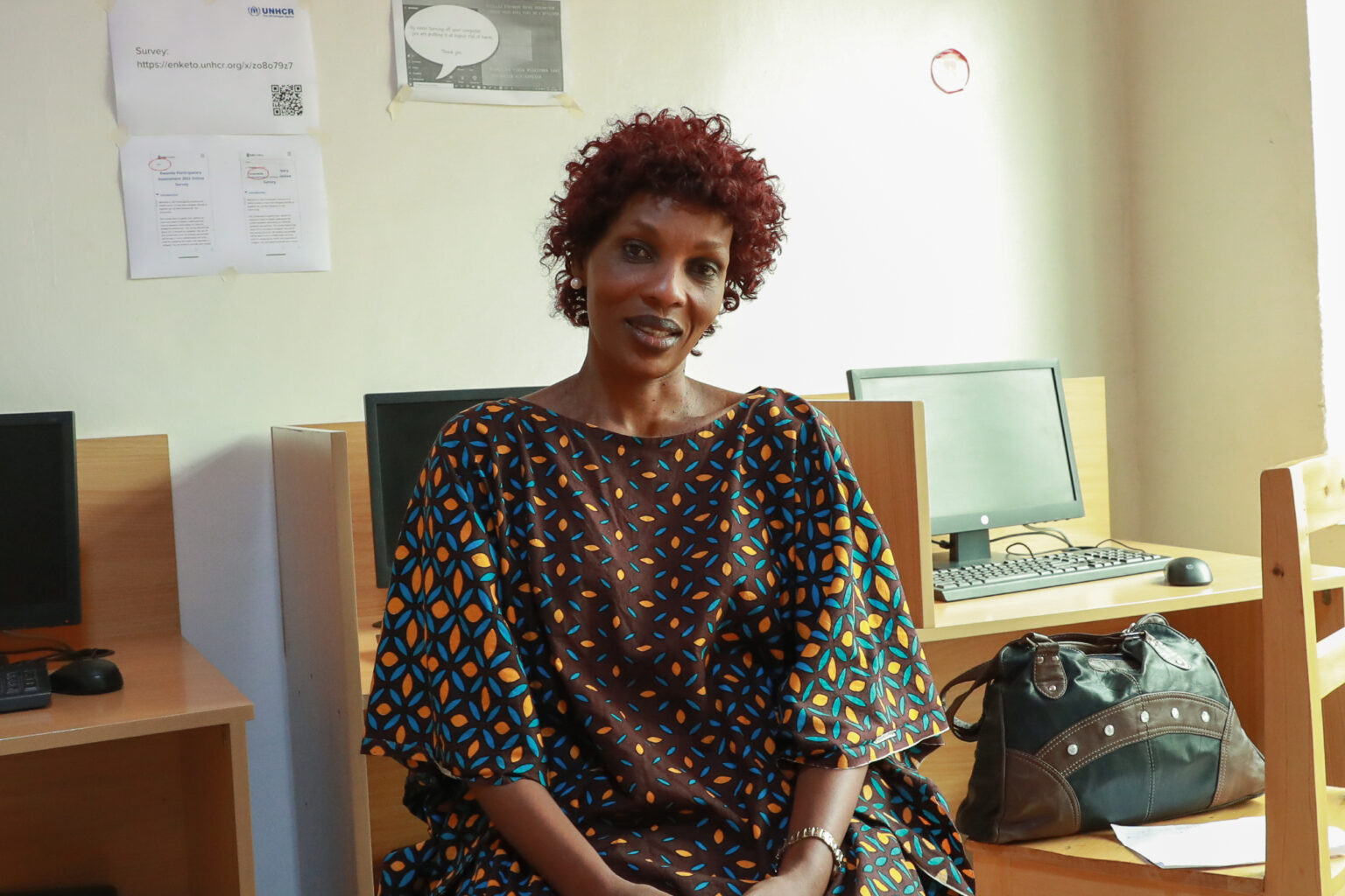 Jacqueline, is pictured in Gikondo community centre in Kigali. She is determined to tackle gender-based violence among her community