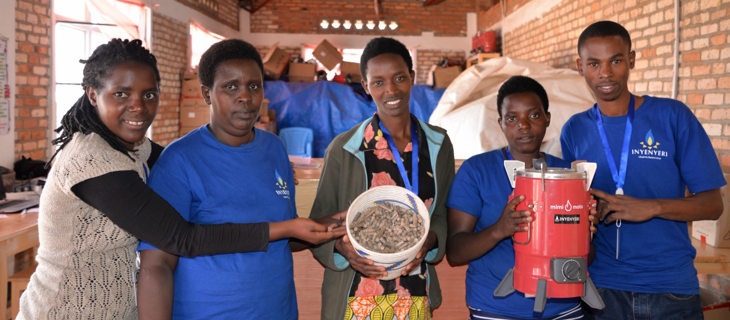 Clean and Safe Cooking in Kigeme camp: Inyenyeri brings jobs with new made-in-rwanda cooking fuel for Congolese refugees