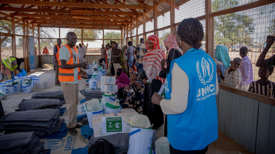 South Sudan. Thousands of Sudanese refugees receive critical assistance thanks to KSRelief support