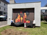 Unveiling of a mural in gratitude to the residents of Bosnia and Herzegovina for welcoming refugees