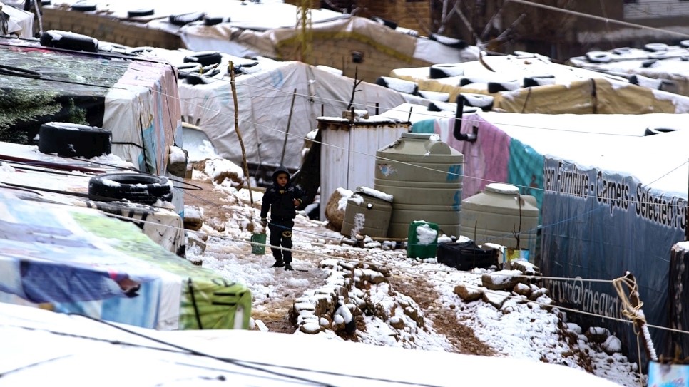 Zimske razmere povzročile nove težave za več kot 600.000 sirskih beguncev