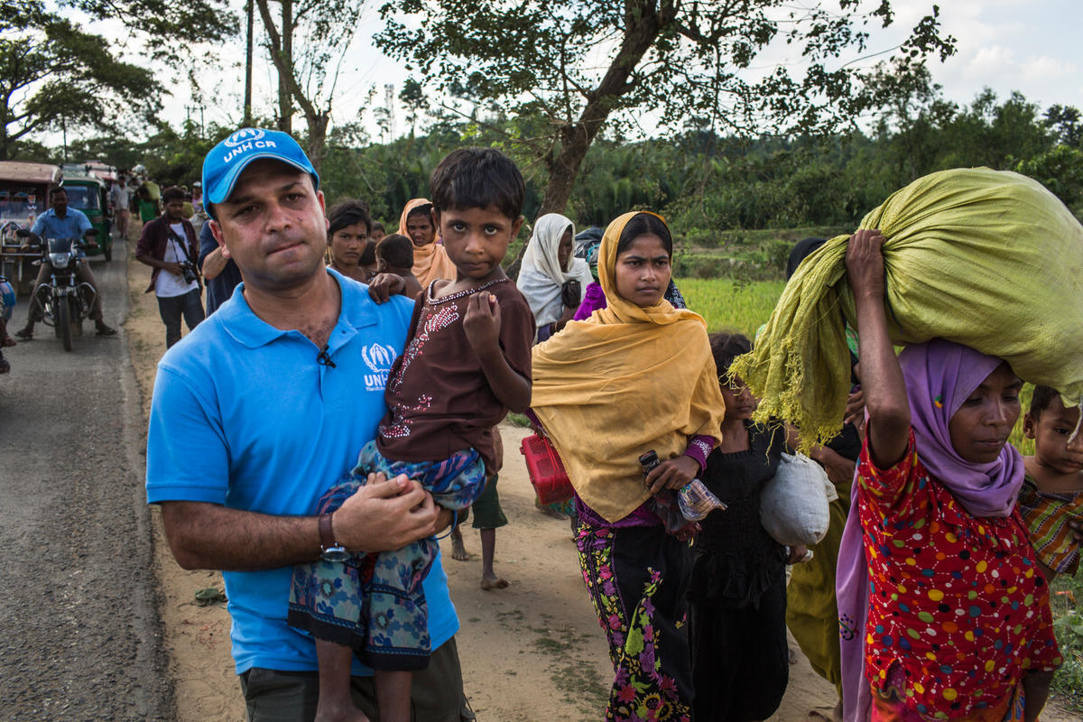 Bangladesh. Young Rohingya woman becomes head of family