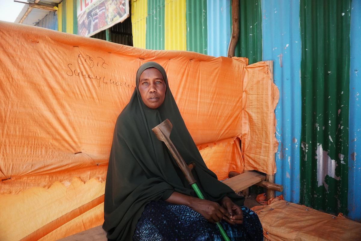 Ethiopia. Somali refugee enjoys CBI 