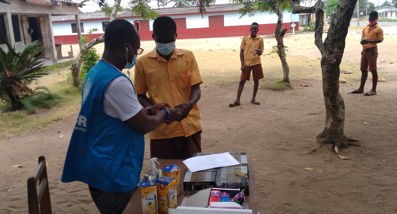 Ghana.Students prepare for finals