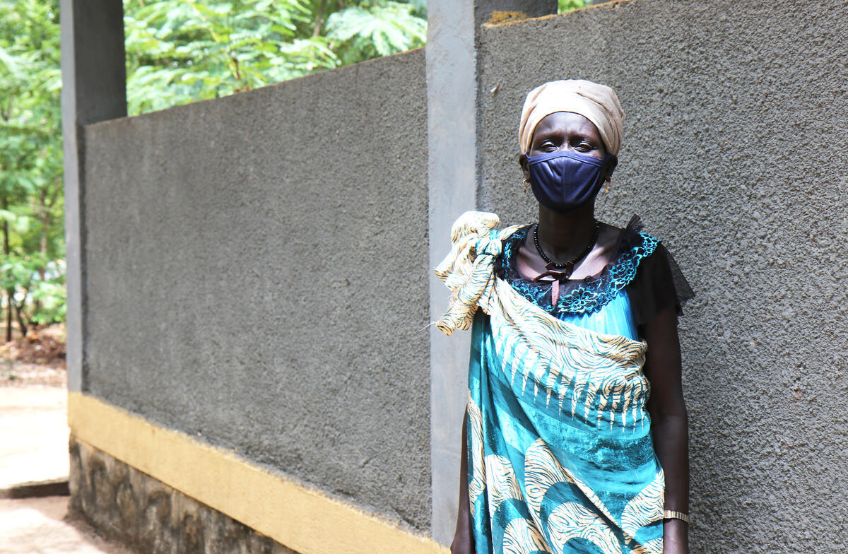 Ethiopia. Refugee health workers are vaccinated for COVID-19