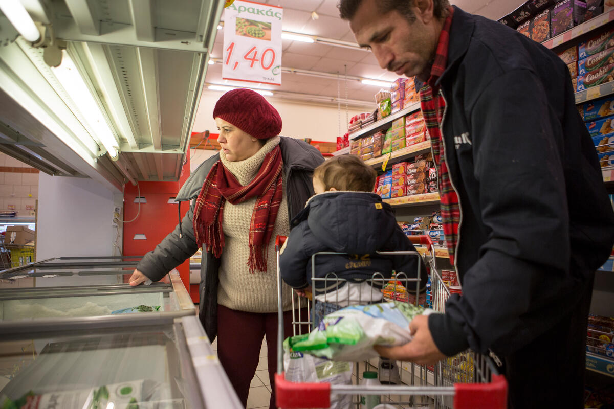 Greece. For Syrian refugees cash cards are an invaluable lifeline