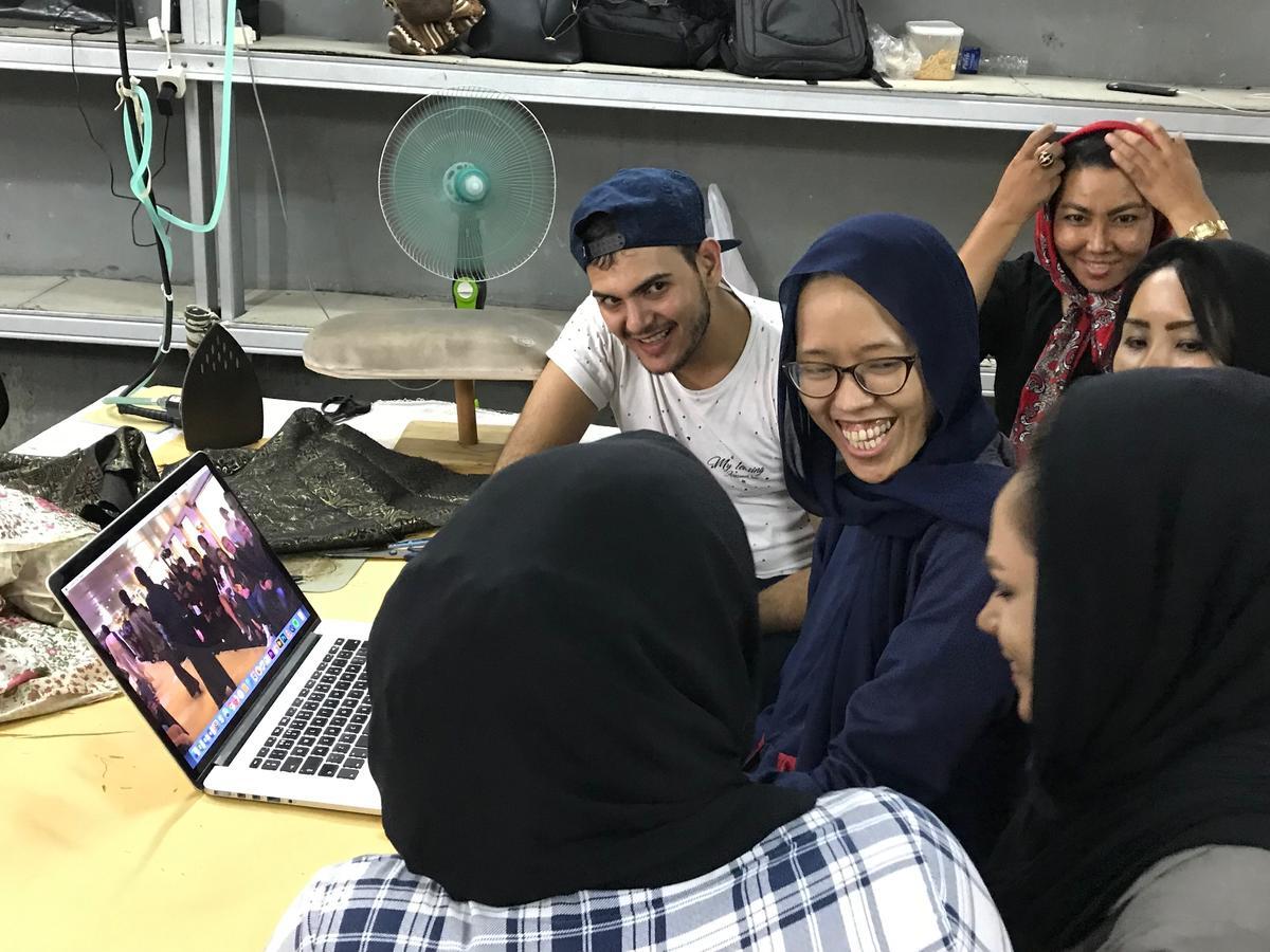 Indonesia. Fashion guru empowers refugees without legal rights to work or study