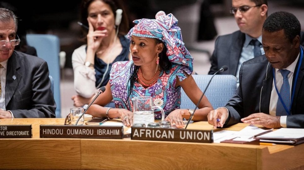 Hindou Oumaroe Ibrahim is een activiste uit Tsjaad. Ze pleit voor milieurechtvaardigheid en de rechten van inheemse volkeren (AFPAT). ©Verenigde Naties/Manuel Elías
