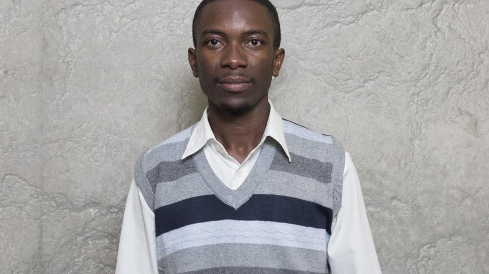 Barthelemy Mwanza, een Congolese vluchteling, woont in het vluchtelingenkamp Tongogara in Zimbabwe. Hij is medevoorzitter van de UNHCR Global Youth Advisory Council (GYAC). ©UNHCR/Jean Marc Ferré