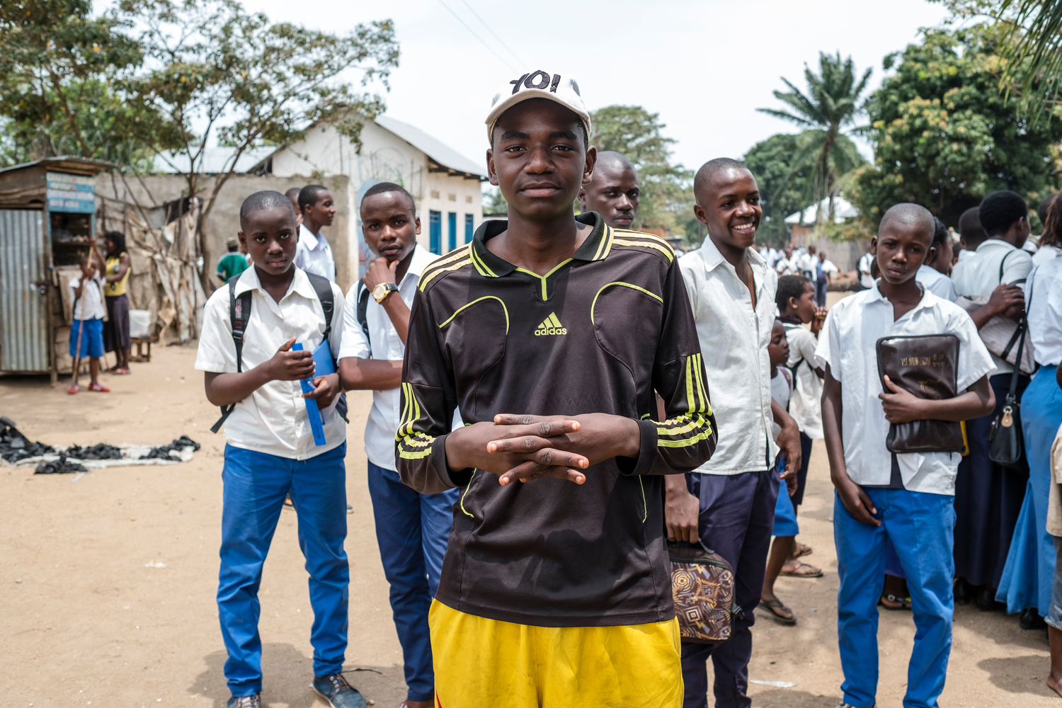 Democratic Republic of the Congo. A Burundian schoolboy adapts to life in a new country