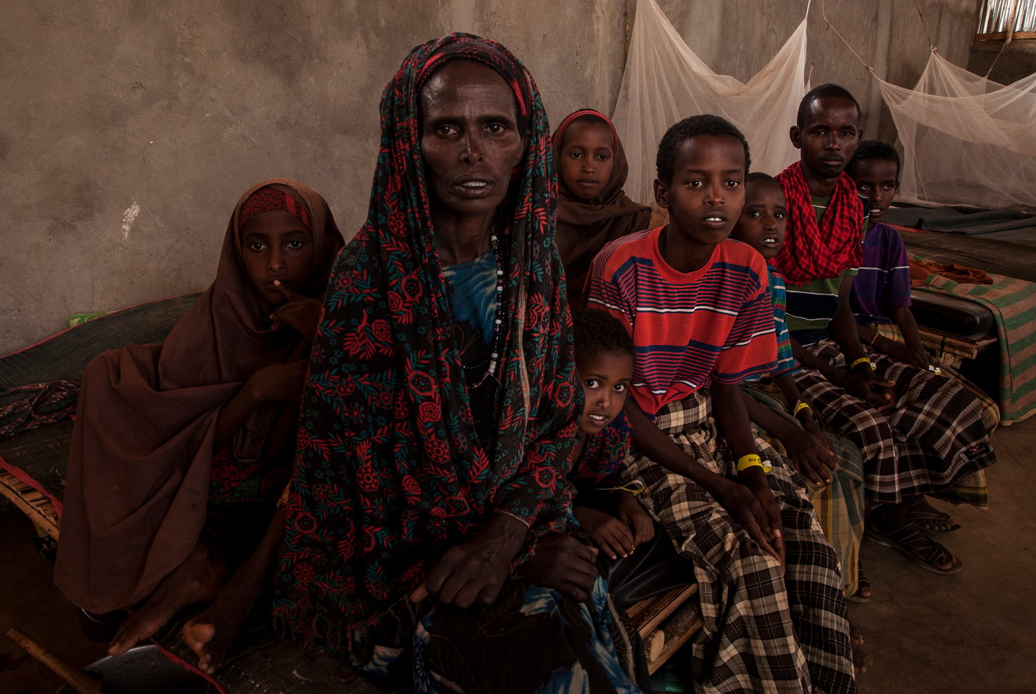 Ethiopia. Aisha and her seven have just arrived to Ethiopia after fleeing the drought in Somalia