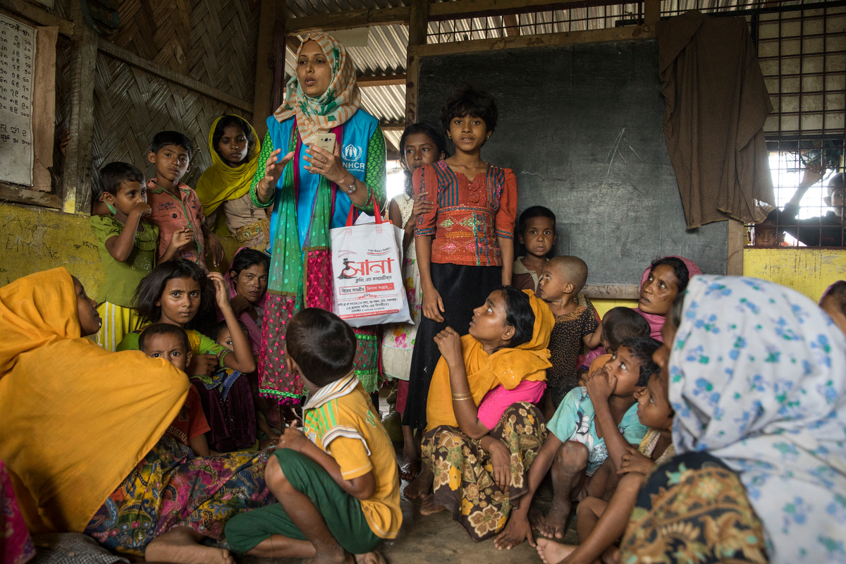 Bangladesh. Vulnerable families among the many Rohingya arrivals