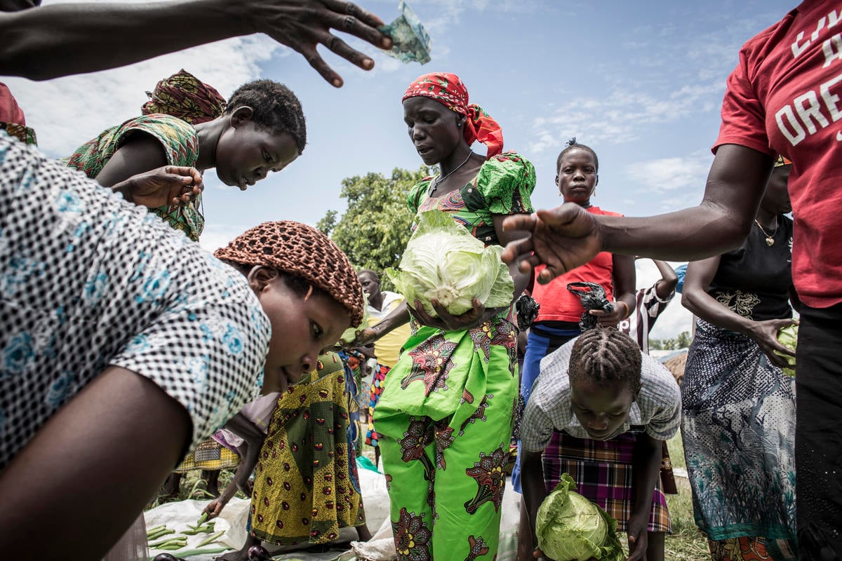 Democratic Republic of Congo. South Sudanese refugees grow local economy