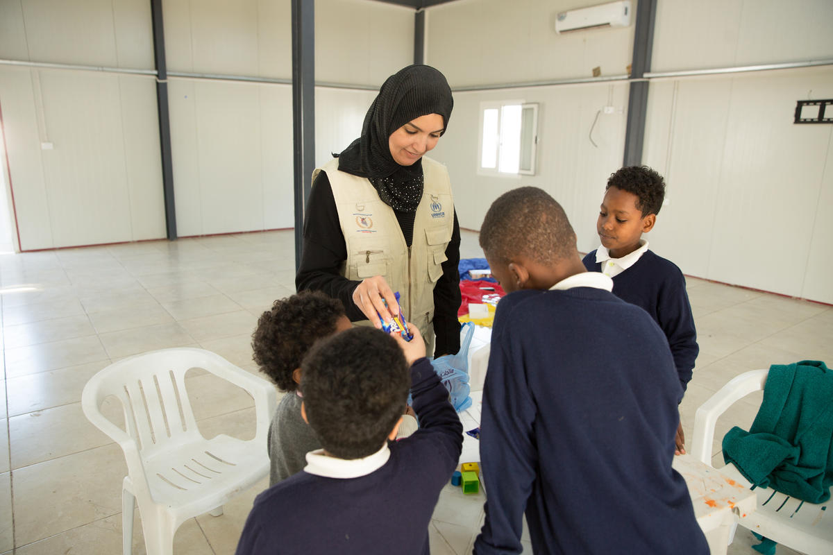 Libya. Psychosocial support for young refugee and asylum-seekers at the GDF