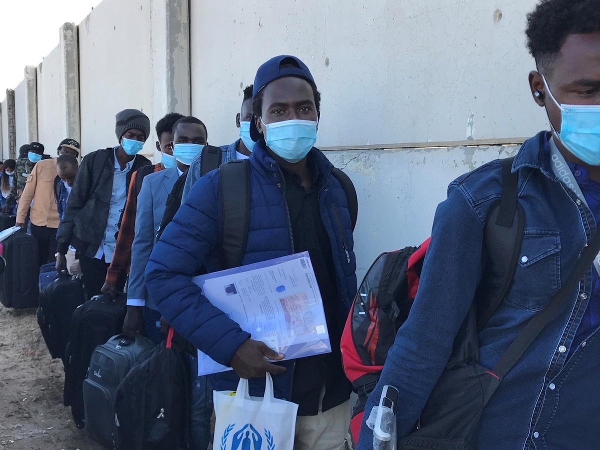Libya. UNHCR resumes life-saving evacuation flights from Libya  to Rwanda for the first time in nearly a year