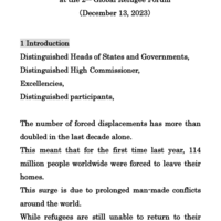 Statement from Japan