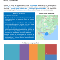 Diagnóstico participativo Uruguay, septiembre 2024
