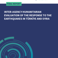 Inter-agency Humanitarian Evaluation of the response to the earthquakes in Turkiye and Syria (English)