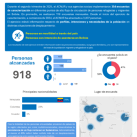 Caracterización de población en movilidad Bolivia, segundo trimestre 2025