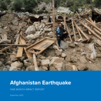 Afghanistan Earthquake: One month impact report