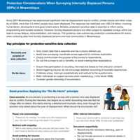 Mozambique Quick guide protection considerations – 5 December 2025