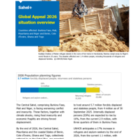 Sahel Situation overview - Global Appeal 2026