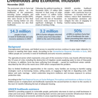 Syria factsheet: Livelihoods and economic inclusion