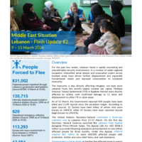 UNHCR Lebanon flash update #2