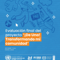 Final evaluation: At once! Transforming my community in El Salvador (in Spanish)