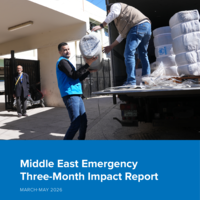 Middle East Emergency Three Month Impact Report