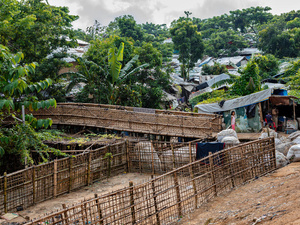 A view of the Kutupalong refugee settlement in Cox’s Bazar where the majority of Rohingya refugees in Bangladesh live.