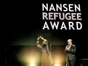 UNHCR presents Nansen Refugee Award to Afghan refugee teacher