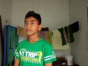 Indonesia. Rohingya siblings split by tragedy