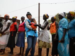 South Sudan. Refugee registration at Doro Camp