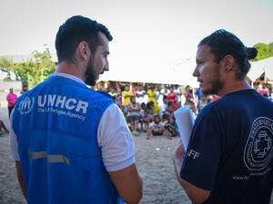 Brazil. UNHCR and partners hold information sessions with Warao community