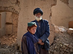 Afghanistan. IDP family in Helmand Province