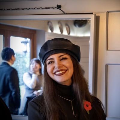 Hala Haj Taleb smiles for the camera