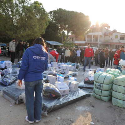 Syria. UNHCR response to latest internal displacement from Aleppo to Lattakia.
