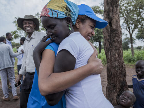 Ethiopia. UNHCR High Profile Supporter Betty G meets refugees