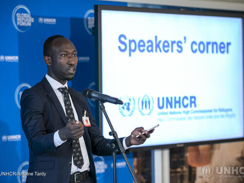 UN Refugee Agency Global Refugee Forum 2019 Speakers Corner