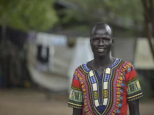 Goodwill Ambassador for UNHCR and olympic athlete, Yiech Pur Biel. 