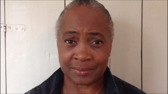 Barbara Hendricks speaking to the camera