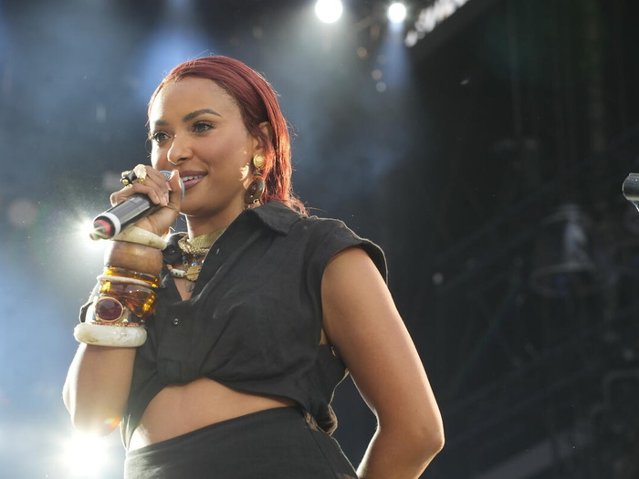 Hungary. Kat Graham, UNHCR Goodwill Ambassador at the Sziget Festival