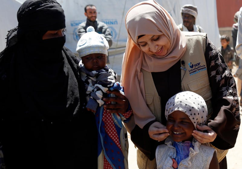 Yemen. Yemeni humanitarian worker wins UNHCR Nansen Middle East and North Africa Award.