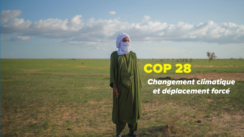 Un homme se tient au milieu d'un champ.