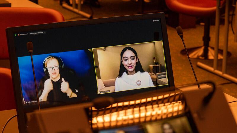 Switzerland. Delegates address pledges and initiatives panel on 2nd day of High-Level Officials Meeting in Geneva