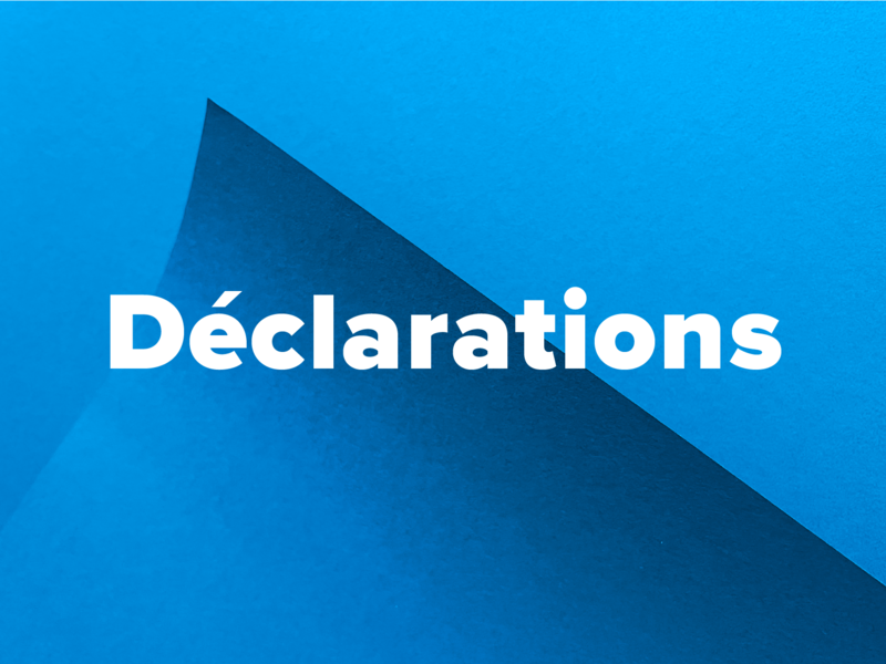 Déclarations