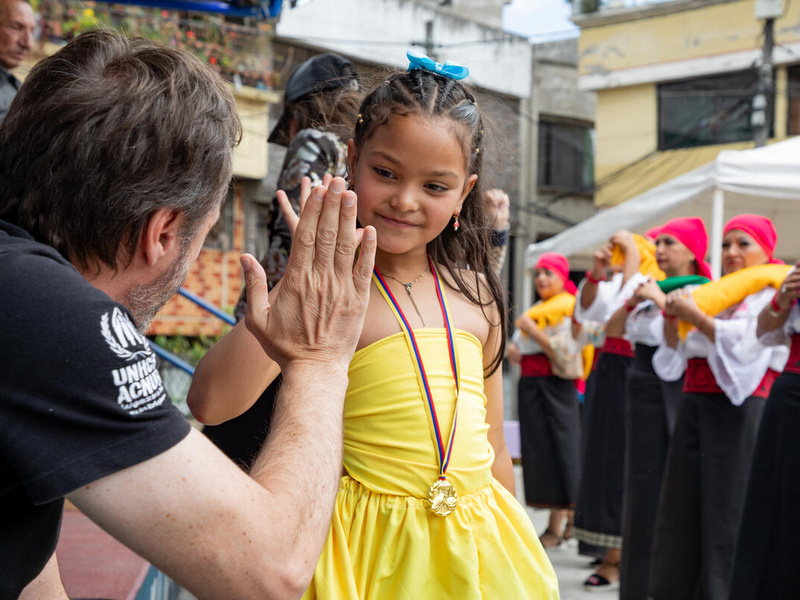 Ecuador. UNHCR Representative visits communities in Quito